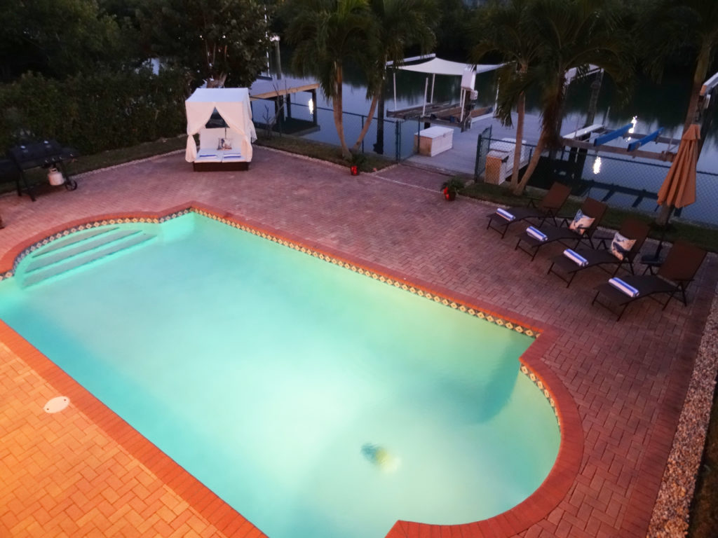 private home rental with heated pool